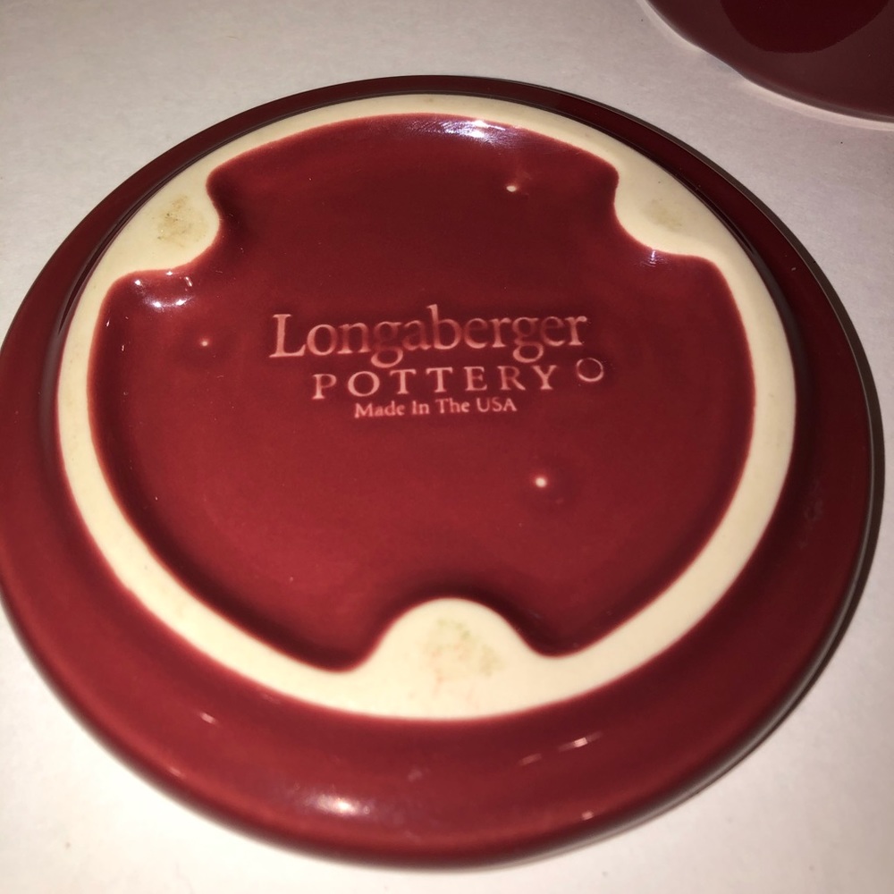 Longaberger pottery pieces
